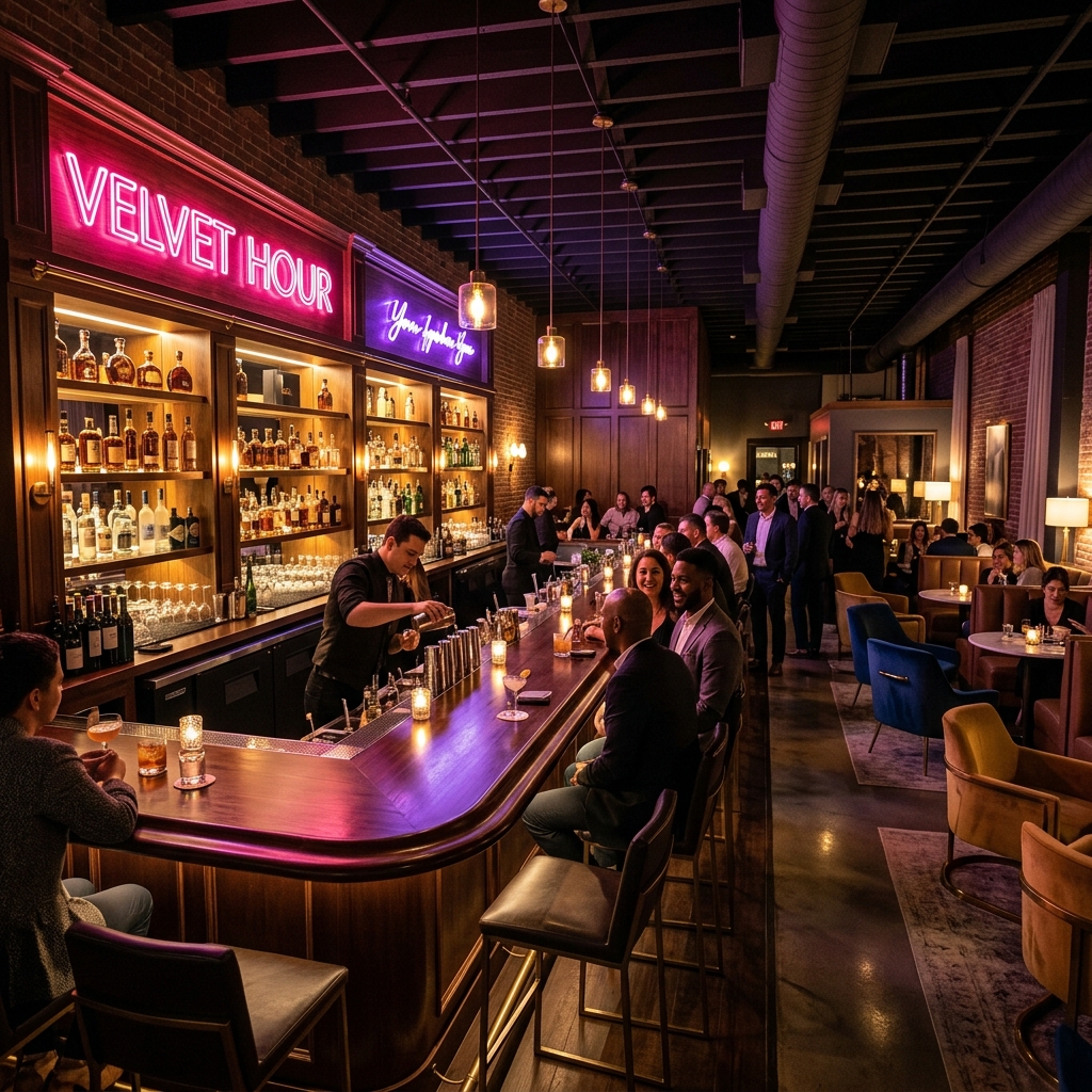 Luxury cocktail bar